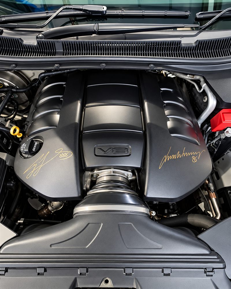 Holden V8 engine bay under the bonnet