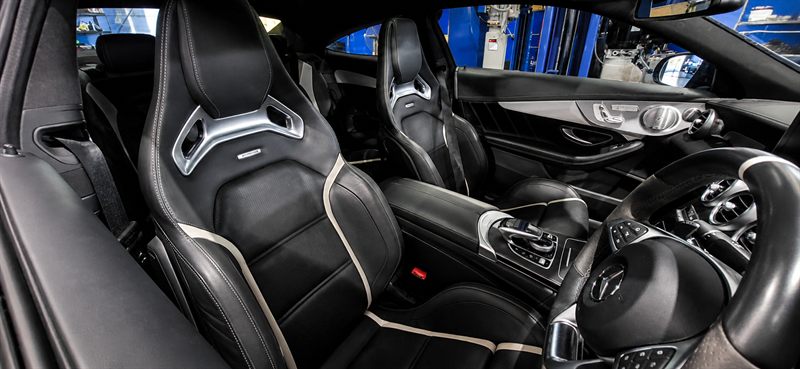 Mercedes-AMG C63 sports seats and cabin