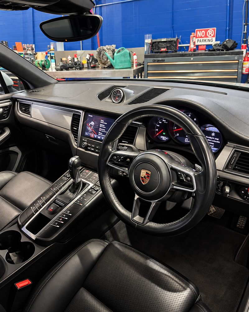Porsche Macan GTS interior and dashboard